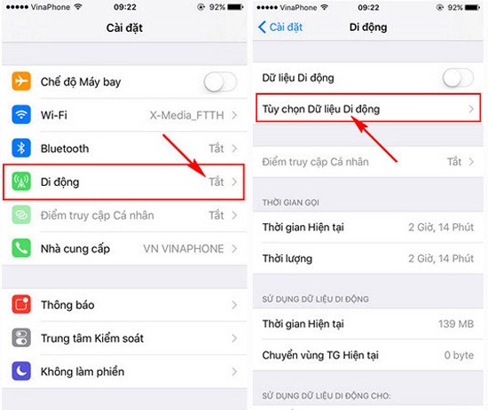 Tổng hợp các cách sửa lỗi không bật được dữ liệu di động 3G, 4G trên iPhone  - Ungdung.Mobi