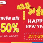 Mobifone khuyến mãi ngày 27/1 tặng 50% nạp tiền EZ