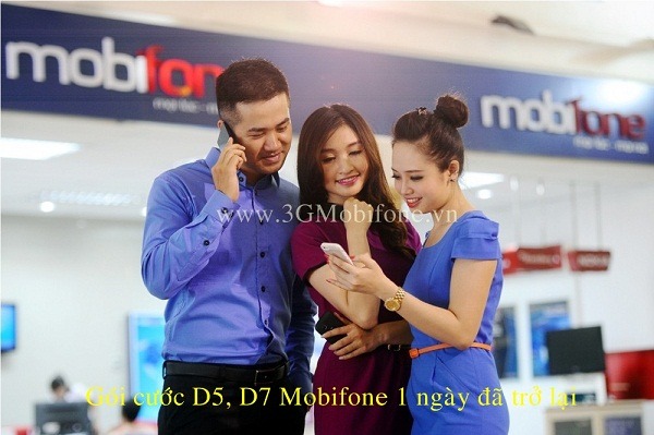 Gói cước D5, D7 Mobifone 1 ngày đã trở lại