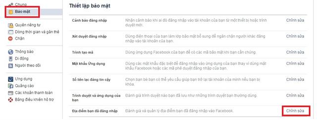 Đăng xuất tài khoản Facebook từ xa