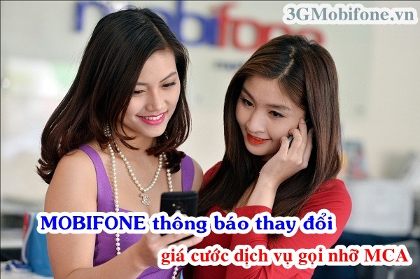 Mobifone thay đổi cước phí cuộc gọi nhỡ MCA