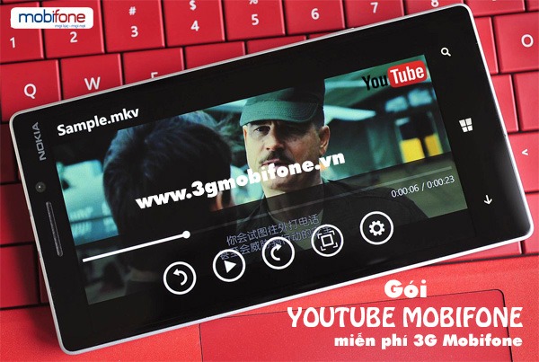 Đăng ký gói cước Youtube Mobifone xem Video miễn phí 3G