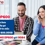 Đăng ký gói DP600 Mobifone nhận 9GB Data, 600SMS, 600 phút gọi