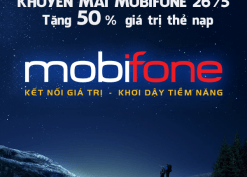 Thông tin khuyến mãi Mobifone ngày 26.5 tặng 50% giá trị thẻ nạp