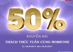 Chương trình Khuyến mãi Thách thức tuần cùng Mobifone