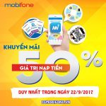 Chương trình Mobifone khuyến mãi ngày 22/9