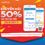 Chương trình Mobifone khuyến mãi ngày 29/9