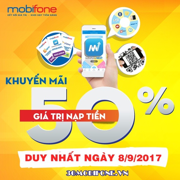 Thông tin Mobifone khuyến mãi ngày 8/9/2017