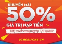 Chương trình Mobifone khuyến mãi ngày 1/11