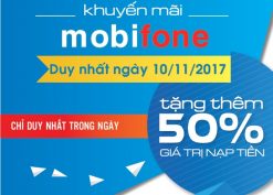 Chương trình Mobifone khuyến mãi ngày 10/11