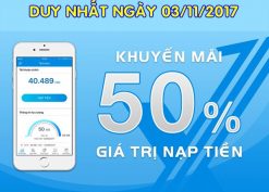 Chương trình Khuyến mãi Mobifone ngày 3/11