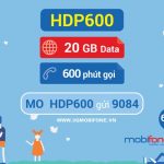 Cách đăng ký gói HDP600 Mobifone