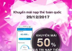 Chương trình Mobifone khuyến mãi 29/12/2017