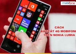 Hướng dẫn Bật/Tắt 4G Mobifone trên điện thoại Nokia Lumia