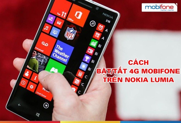 Hướng dẫn Bật/Tắt 4G Mobifone trên điện thoại Nokia Lumia