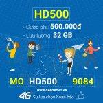 Cách đăng ký gói HD500 Mobifone