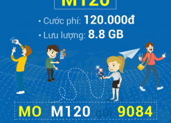 Cách đăng ký gói cước M120 Mobifone nhận 8.8GB data chỉ 120.000đ