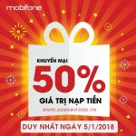 Chương trình Mobifone khuyến mãi 5/1