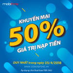 Chương trình Mobifone khuyến mãi 25/4