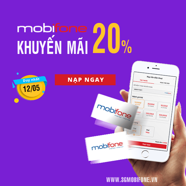 Chương trình Mobifone khuyến mãi ngày 12/5/2018