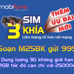 Đăng ký gói cước M25BK Mobifone