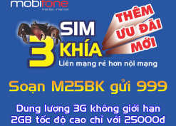 Đăng ký gói cước M25BK Mobifone