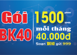 Đăng ký gói BK40 Mobifone