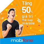 Chương trình Mobifone khuyến mãi 31/8/2018