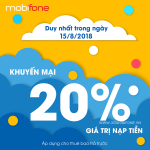 Chương trình Mobifone khuyến mãi ngày Vàng 15/8