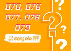 Đầu số 070, 076, 077, 078, 079 là mạng nào?