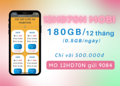 Đăng ký gói cước 12MIU Mobifone nhận data thả ga 12 tháng