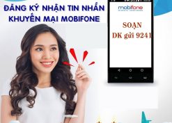 Cách đăng ký nhận tin nhắn khuyến mãi Mobifone