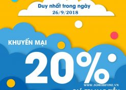 Chương trình Mobifone khuyến mãi cục bộ ngày 26/9/2018