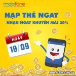 Chương trình Mobifone khuyến mãi 19/9/2018