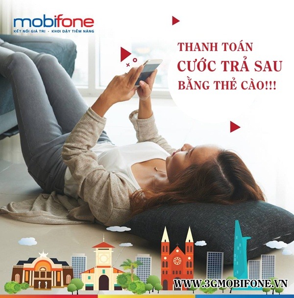 Cách thanh toán cước trả sau Mobifone bằng thẻ cào điện thoại