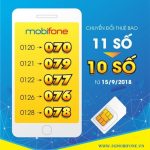 Cập nhật Lịch chuyển Sim 11 số về 10 số Mobifone