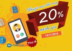 Chương trình Mobifone khuyến mãi ngày 14/11/2018