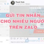 Cách nhắn tin Zalo cùng lúc cho nhiều người