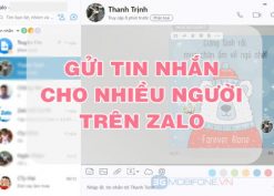 Cách nhắn tin Zalo cùng lúc cho nhiều người