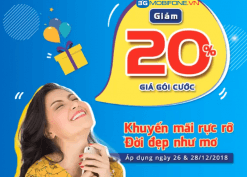 Mobifone khuyến mãi giảm cước đăng ký 3G/4G