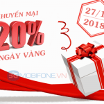 Chương trình Mobifone khuyến mãi ngày vàng 27/12/2018