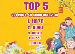 Top 5 gói cước 4G Mobifone 2018