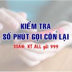 Kiểm tra số phút gọi còn lại Mobifone