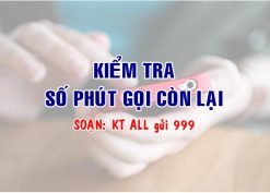 Kiểm tra số phút gọi còn lại Mobifone