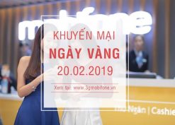 Mobifone khuyến mãi ngày 20/2/2019 tặng 20% giá trị thẻ nạp