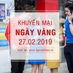 Mobifone khuyến mãi ngày vàng 27/2/2019 tặng 20% giá trị thẻ nạp