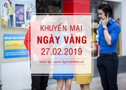 Mobifone khuyến mãi ngày vàng 27/2/2019 tặng 20% giá trị thẻ nạp