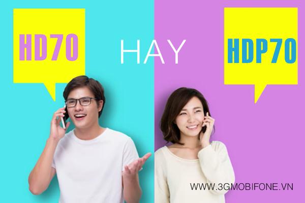 Nên đăng ký gói HD70 Mobifone hay HDP70 Mobifone