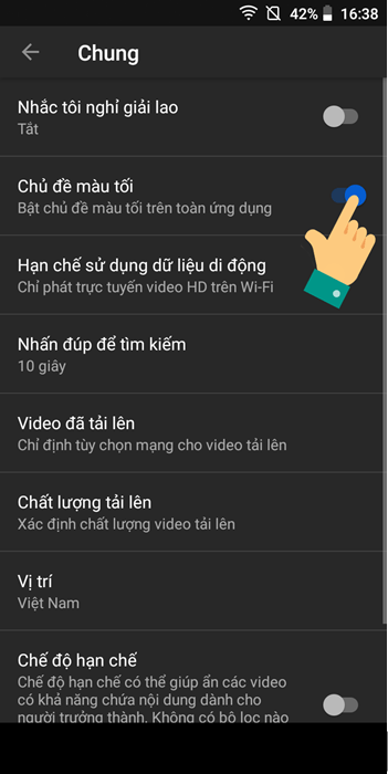 Cách cài đặt nền tối Dark Mode cho Youtube