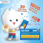 Đăng ký gói cước M79 Mobifone nhận 4GB và 1020 phút gọi